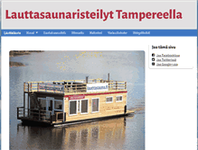 Tablet Screenshot of lauttasauna.fi